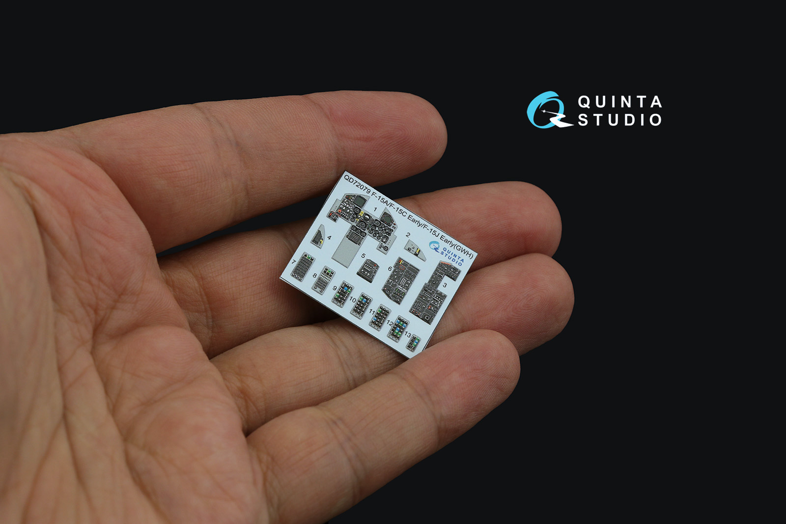 QD72079 3D Декаль интерьера кабины F-15C Early/F-15A/F-15J ранний (GWH)