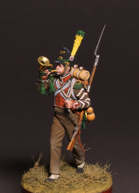 CHM-54215. Корнет вольтижеров пехотных полков Португальского легиона, 1809-14 гг. 54 мм. Материал - смола. Chronos Miniatures