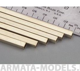 KS8268 Прямоугольная латунная трубка 4,8х9,6 мм, 1 шт