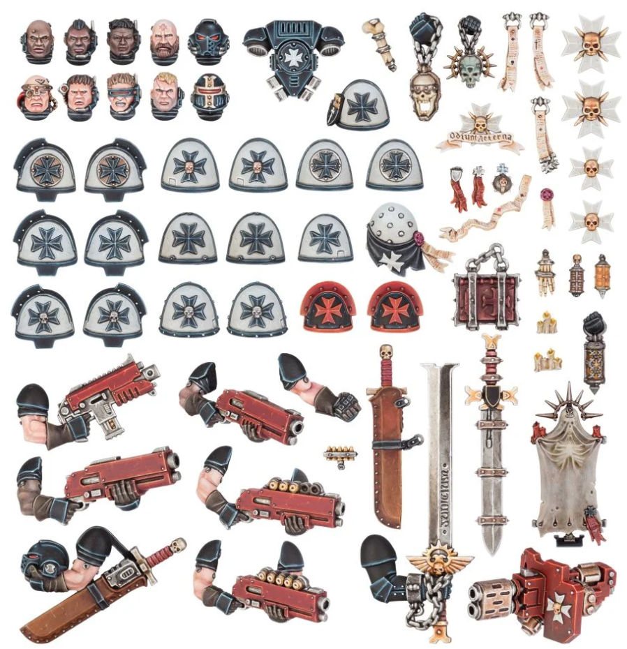 55-49GW Набор улучшений Черные Храмовники (Black Templars Upgrades and Transfers)