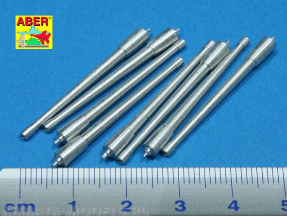 ABR-1:350-L-38  Дополнения для  Set of 8 pcs  380mm long barrels for ships Richeulieu, Jean Bart для  1/350