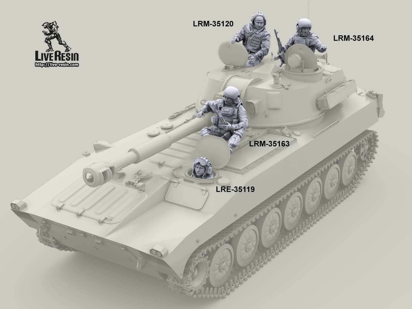 LRM35163 Член экипажа самоходной артиллерийской установки - 1 Live Resin