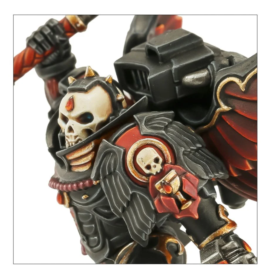 41-17GW Набор Кровавые Ангелы. Капеллан с прыжковым ранцем (Blood Angels Chaplain With Jump Pack)