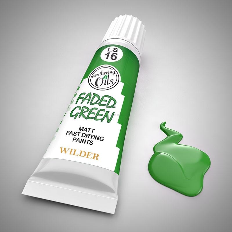 LS-16 Краски специальные быстросохнущие, на основе льняного масла. 20 мл цвет зелёный выцветший