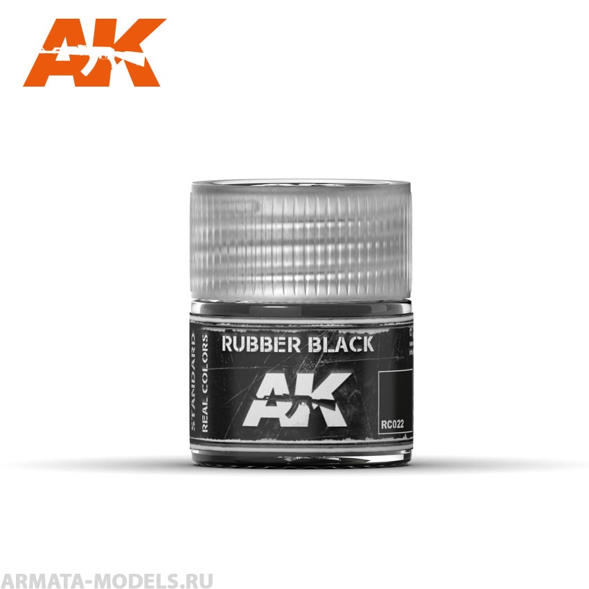 RC022 Краска Real Colors Rubber Black 10ml