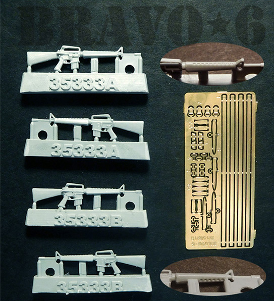 B6-35333 Миниатюра с фототравлением Винтовка M16A1