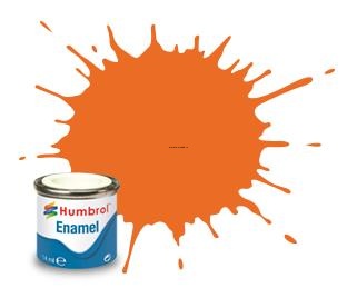 AA0046  Краска эмалевая No 46 Матовый оранжевый - Матовый - Tinlet No 1 (14ml)