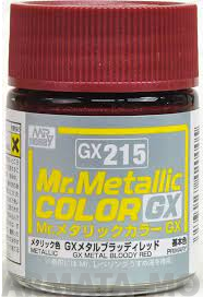 GX215  краска художественная т.м. MR.HOBBY 18мл  Metal Bloody Red