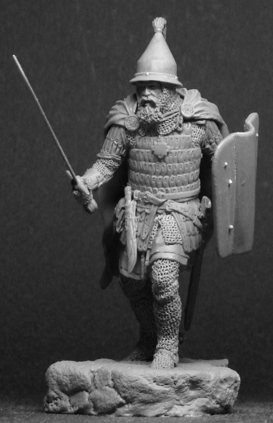 CHM-54061(M). Русский князь, 14 век. 54 мм. Материал - белый металл. Chronos Miniatures