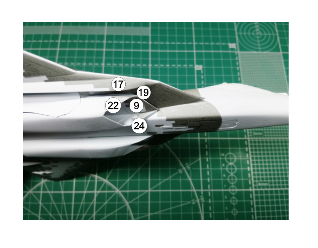 AM72119 Маска окрасочная для СУ-57 (Старый) для создания камуфляжа Охотник 1/72