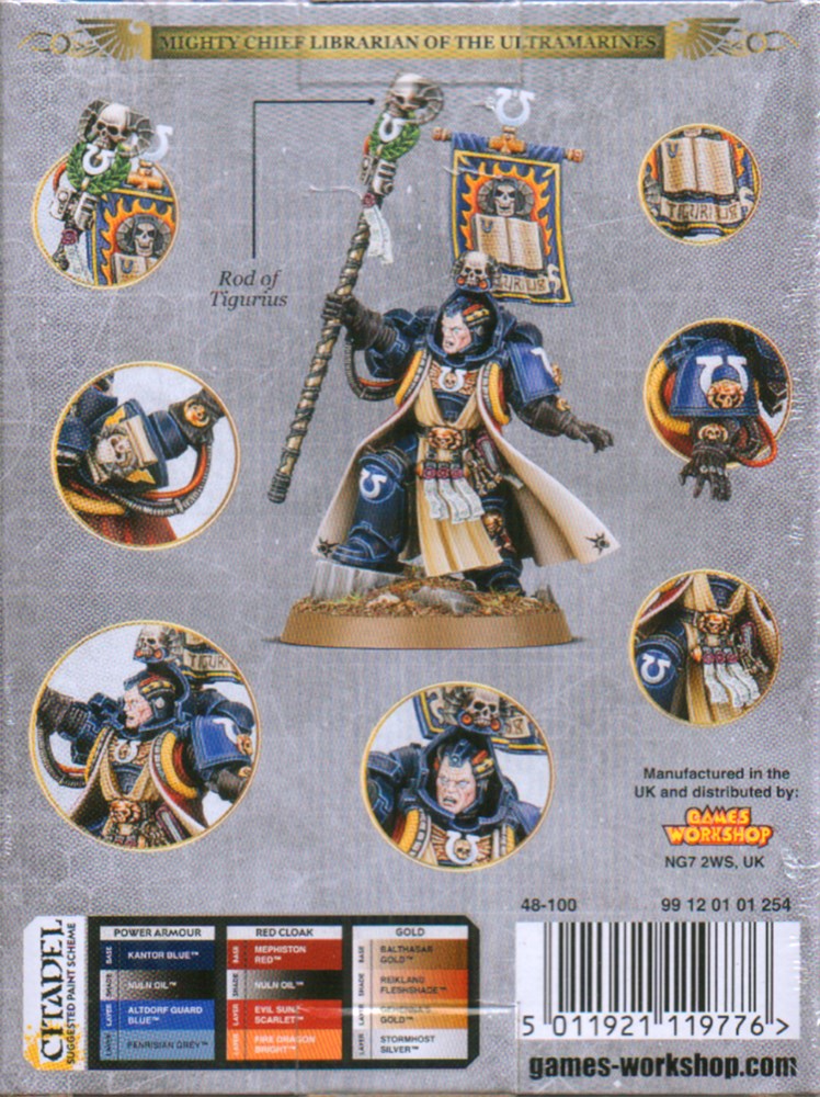 48-100GW Набор Ультрамарины. Старший Библиарий Тигурий (Ultramarines Chief Librarian Tigurius)