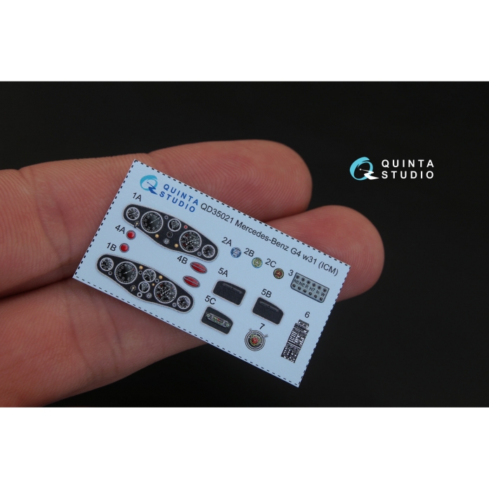 QD35021 3D Декаль интерьера кабины для Mercedes-Benz G4 W31 (для любых моделей)