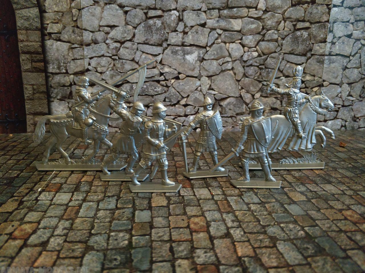 WAB005Silver Набор фигур Барон Хладомир и его люди (серебристый) Воины и Битвы