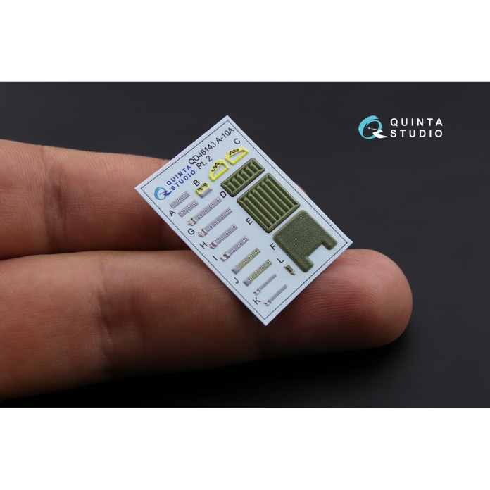 QD48143 3D Декаль интерьера кабины A-10A (для модели HobbyBoss)