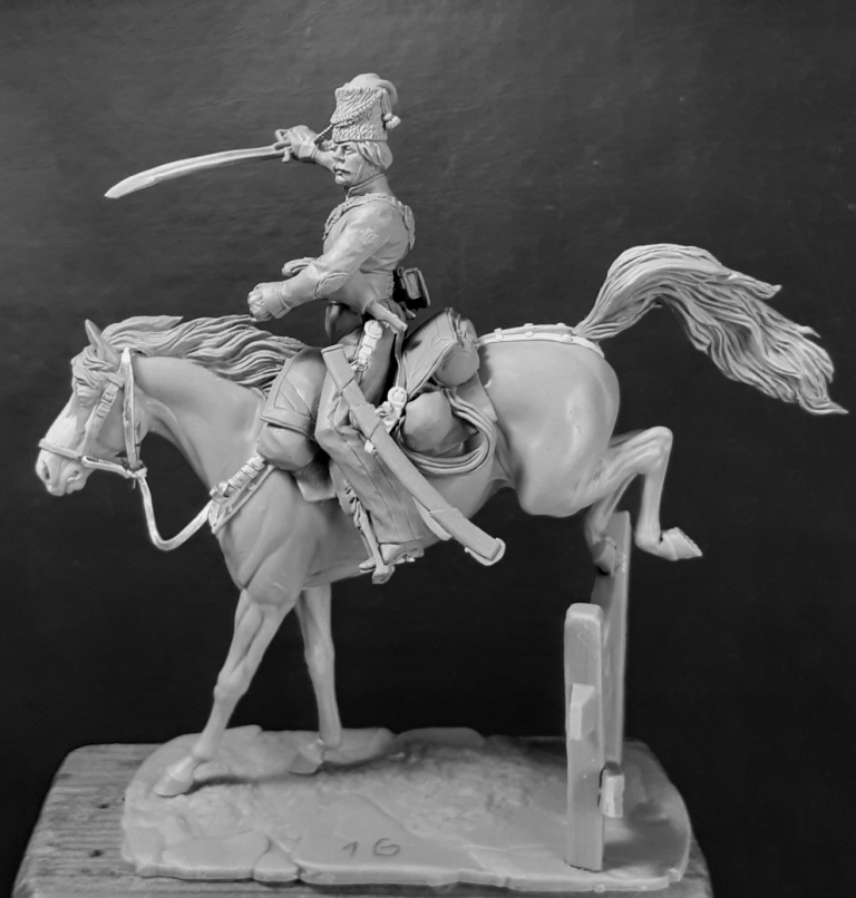 CHM-54227(М). Казак Донских казачьих полков, Россия 1812-15 гг. (3 варианта голов, 3 варианта правых рук). 54 мм. Материал -белый металл. Chronos Miniatures