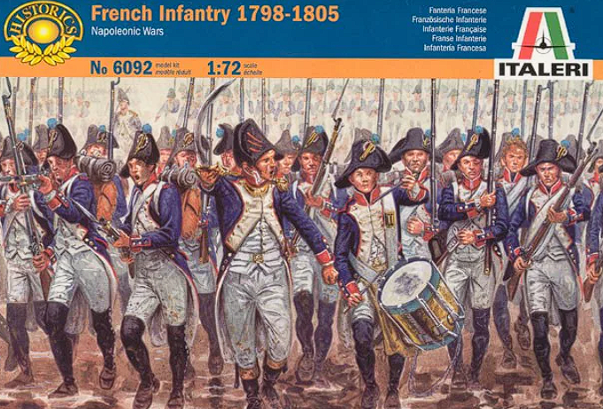 6092ИТ Солдатики NAPOLEONIC WARS - FRENCH INFANTRY 1798-1805 Italeri