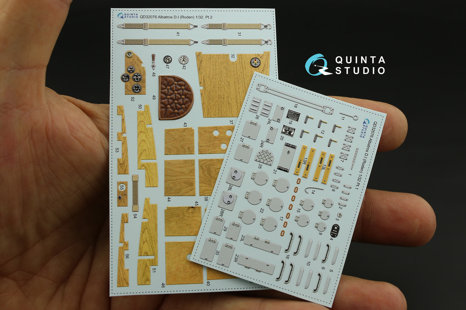 QD32076 3D Декаль интерьера кабины Albatros D.I (для модели Roden)