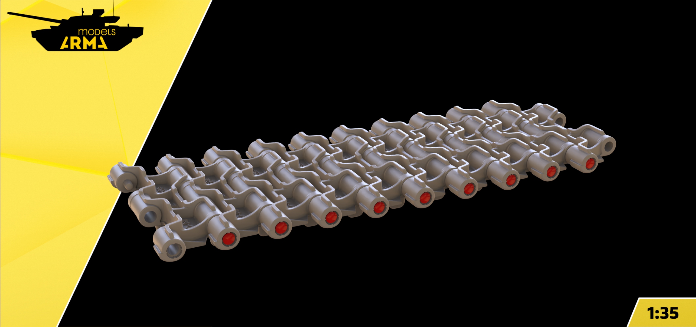 AM36005 Наборные 3D траки для 2С4 "Тюльпан" (Не для свободной продажи)