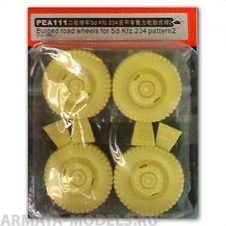 PEA111 Набор фототравления для 1/35 Road Wheels for Sd.Kfz.234 Pattern 2 (For DRAGON)