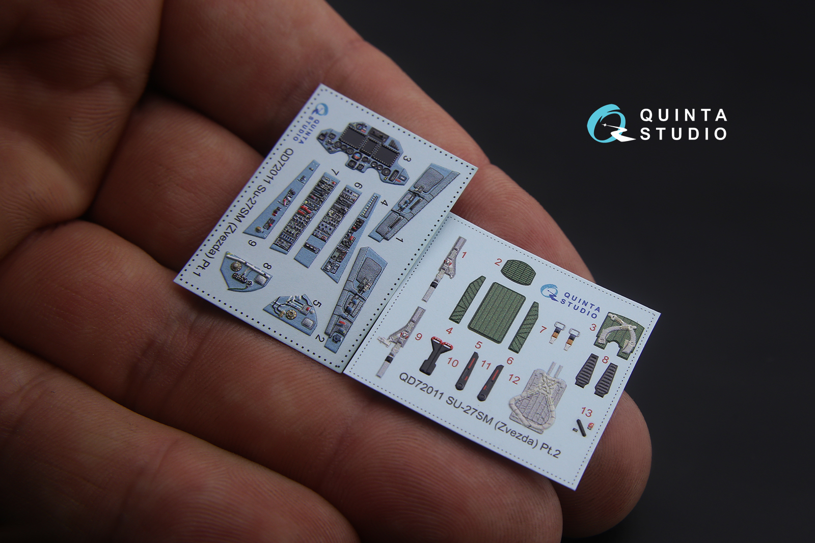 QD72011 3D Декаль интерьера кабины Су-27СМ (для модели Звезда)