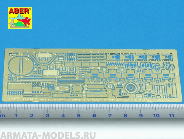 ABR-35-A38-  Дополнения для  Turret`s some common elements for Pz.III & Pz.IV для  1/35