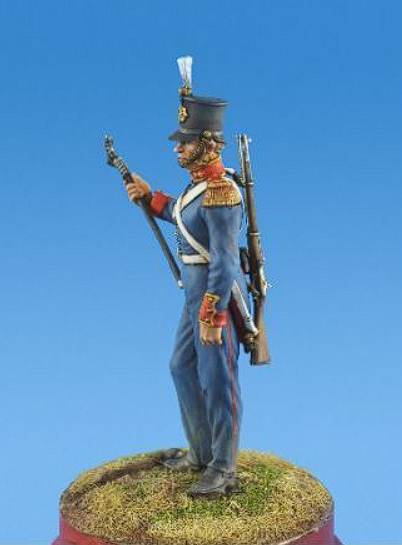 CMOS-54001(M). Британский канонир королевской артиллерии, 1854-56 гг. 54 мм.  Материал - белый металл. Chronos Miniatures