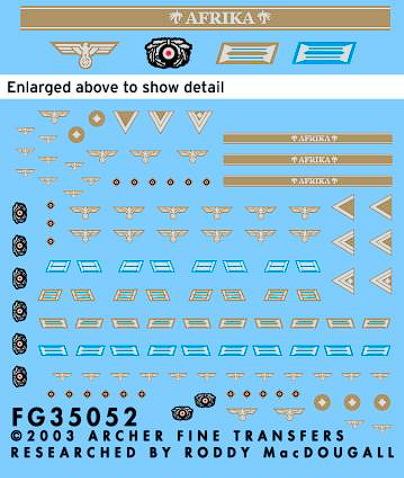 FG35052E Декали для медиков Африканского Корпуса