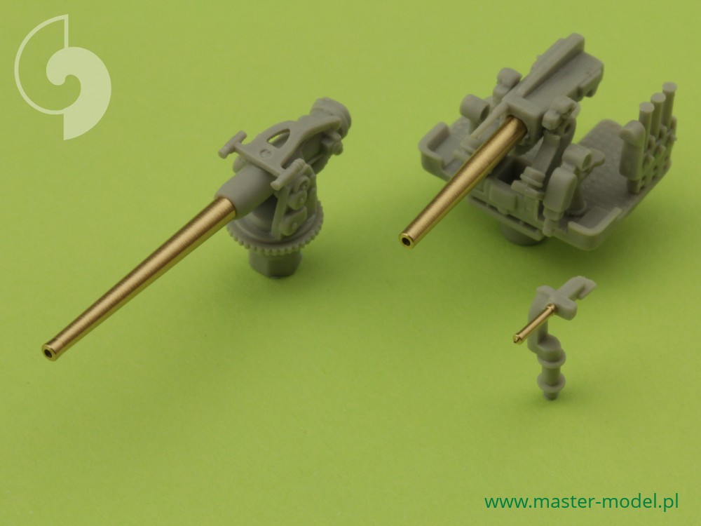 SM-200-002 USS Arizona BB-39 (1941) - стволы вторичного и зенитного вооружения - 5 дюймов / 51 (10 шт.), 5 дюймов / 25 (8 шт.), Стволы Browning .50 (8 шт.)