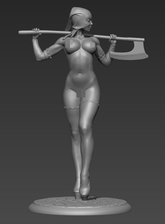 CHM-54119. Миры Фэнтези: Непобедимая. 54 мм. Материал – смола Chronos Miniatures