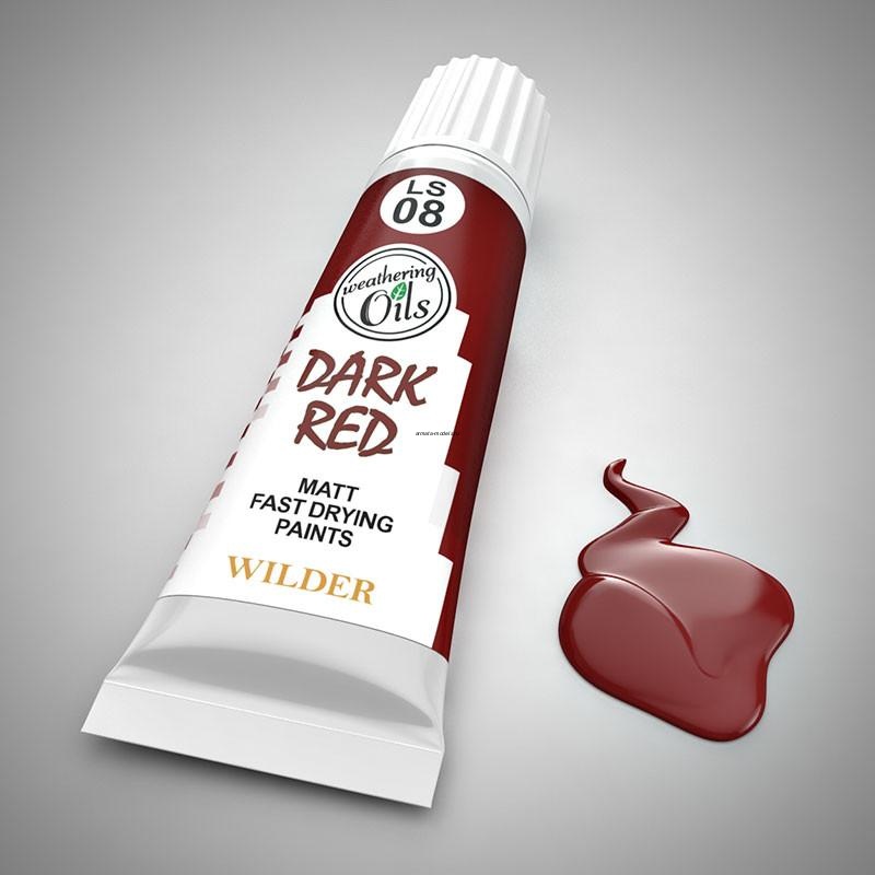 LS-08 Краски специальные быстросохнущие, на основе льняного масла. 20 мл цвет красный тёмный