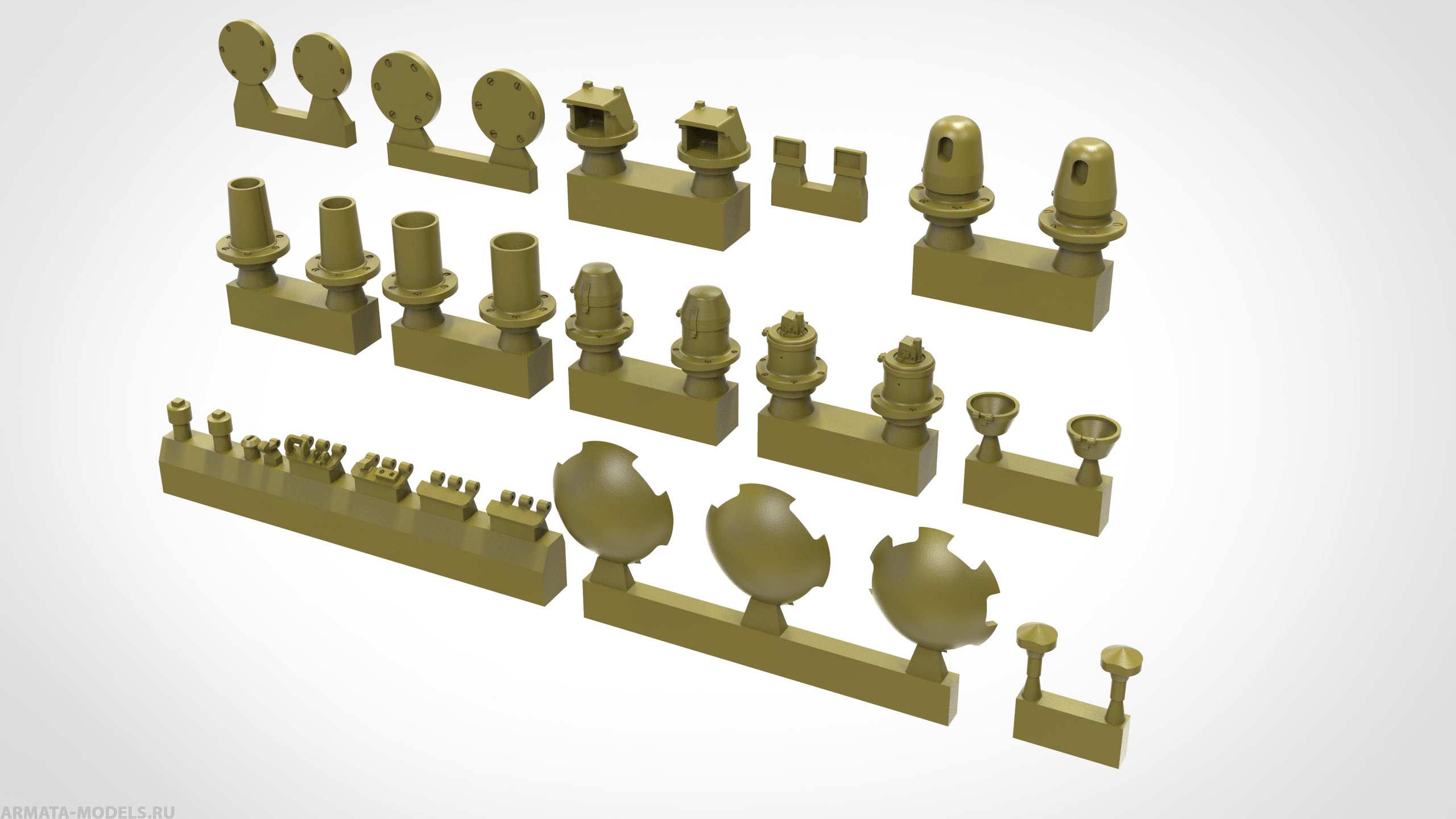 35205MIN Т-34/76 Корректирующий набор деталей для башни