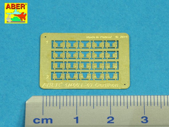 ABR-1:400-L-07  Дополнения для  Set of 20 pcs 20mm L/70 Oerlikon barrels for US & Royal Navy универсальный набор 1/400