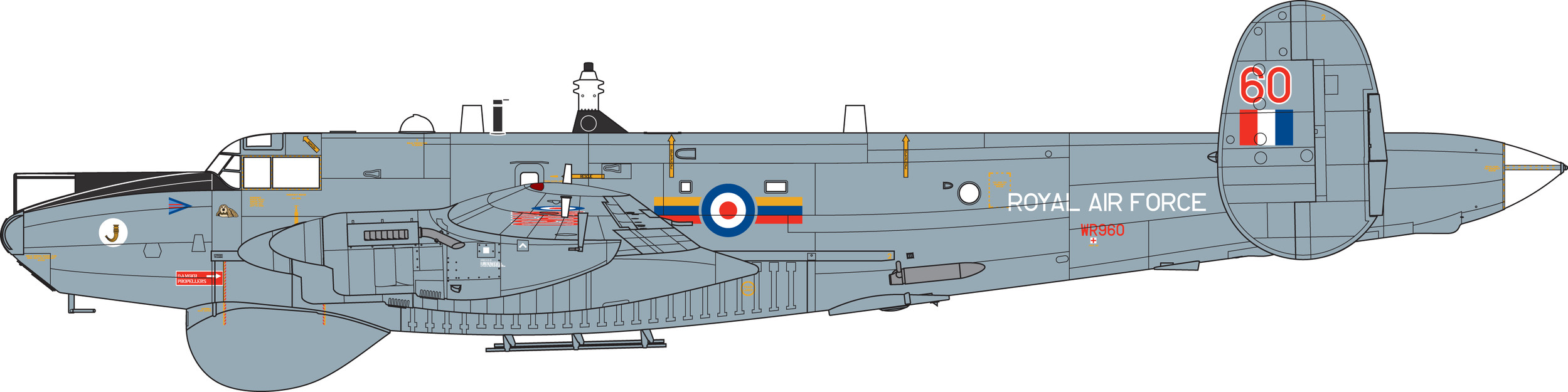 A11005 Сборная модель самолета Самолет -  Avro Shackleton AEW.2 1:72 Airfix