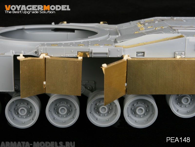 PEA148 Набор фототравления для 1/35 Modern US Army M1A1&M1A2 side skirts (For DRAGON 3535/3536)