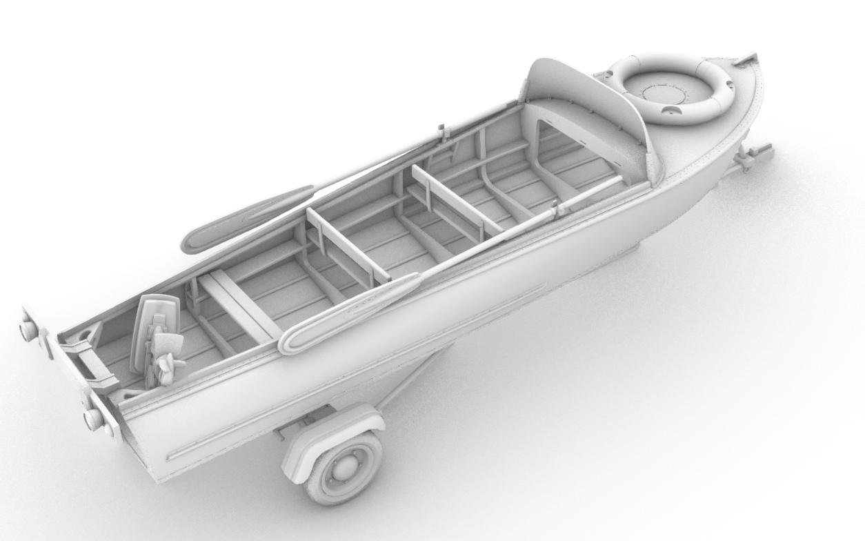 V8-35001-1 Лодка «Казанка» с мотором «Вихрь» и прицепом V8-Cast