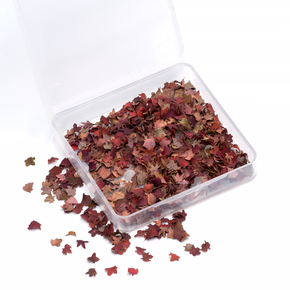 S-026 Листья осенние красные в ассортименте, 700 штук