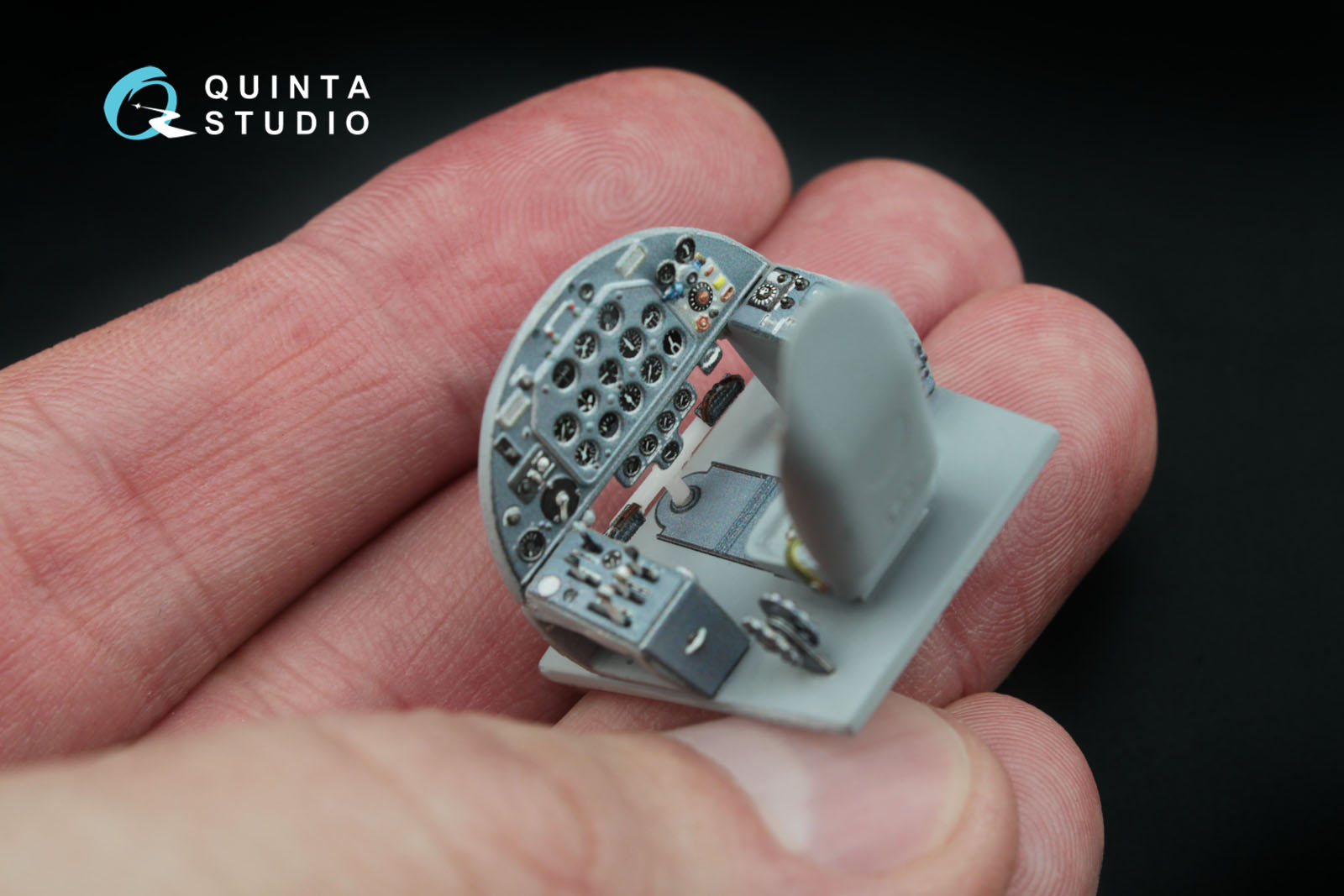 QD48016-Base 1:48 3D Декаль интерьера  кабины И-185 ((осн. элементы)) (для  модели ARK)