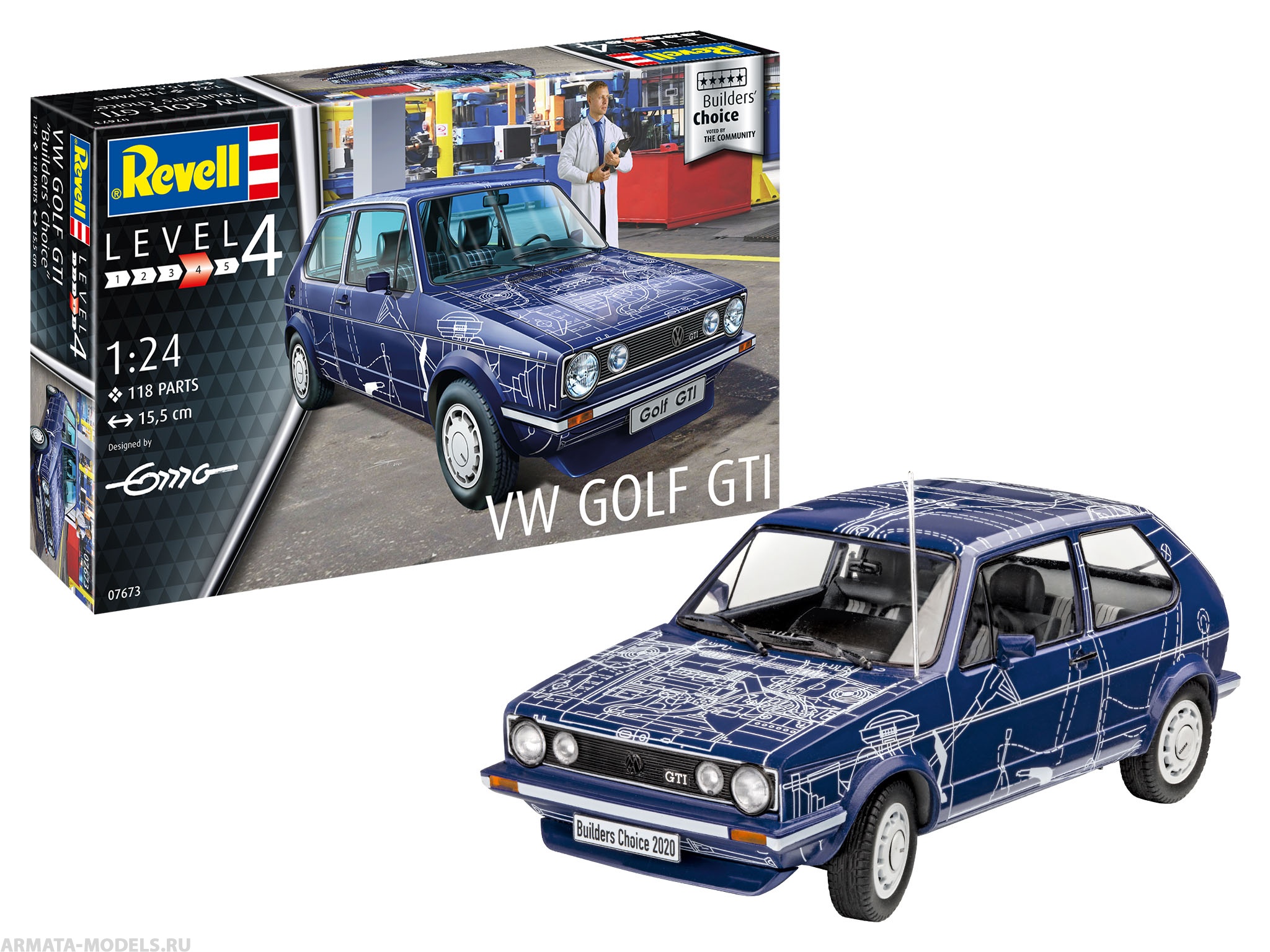 67673RE Набор Автомобиль VW Golf Gti quot;Builders Choicequot; Revell