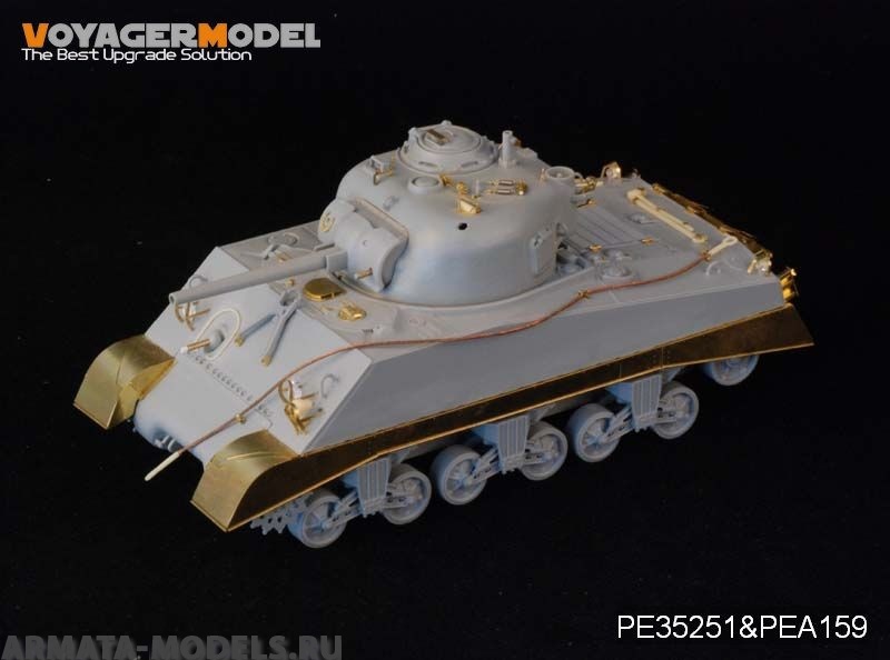 PE35251 Набор фототравления для 1/35 WWII USMC M4A2 Mid Tank Late Version PTO (For DRAGON 6462)