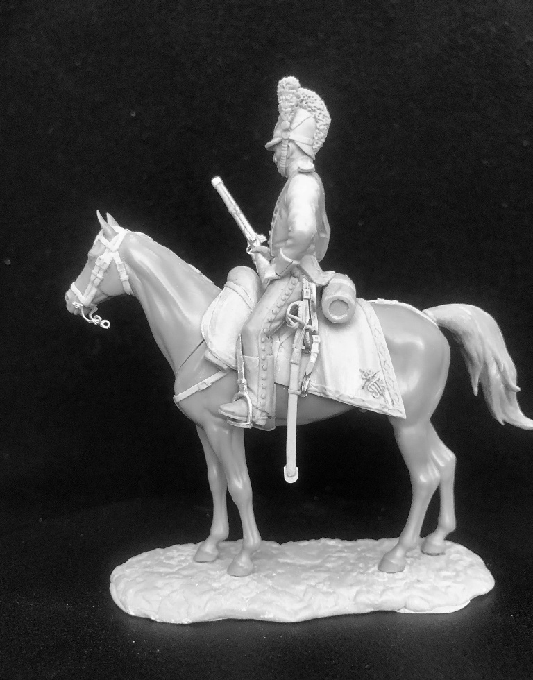 CHM-54335. Баварский шеволежер, 1806-13 гг. 54 мм. Материал - смола. Chronos Miniatures