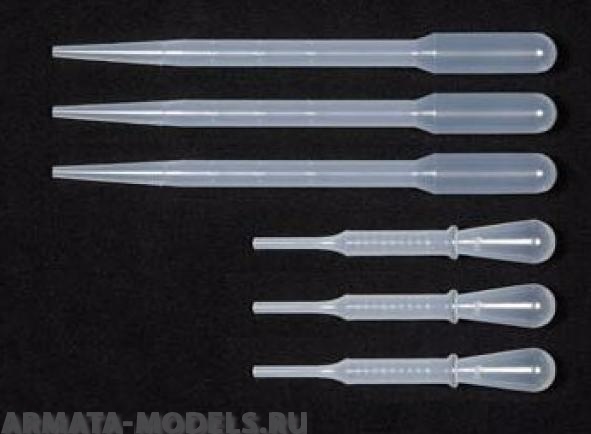 87124T Набор пипеток для красок (3-короткие и 3-длинные)