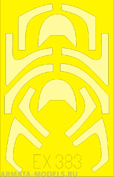EX383ED Окрасочная маска T-45 for Kinetic 1/48