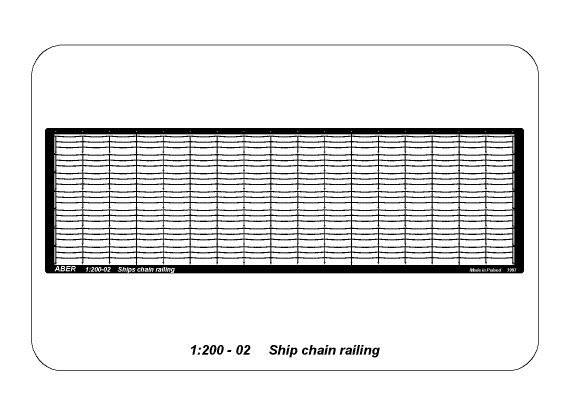 ABR-1:200-–-02  Дополнения для  Chain railing для  1/200