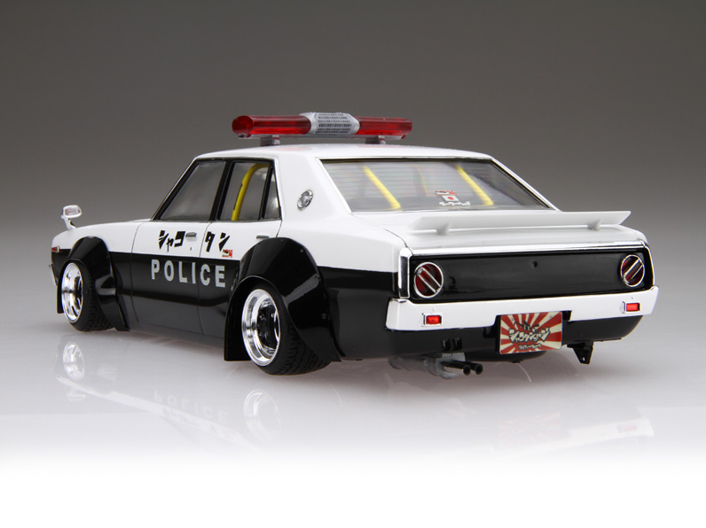 01068 Nissan Skyline LB Ken Mary Works 4Dr Patrol Car Aoshima