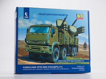 1437AVD Сборная модель КАМАЗ-6560 ЗРПК 96К6 (Панцирь-С1)