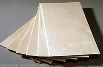 AMATI231510 Трехслойная фанера толщиной 1 мм