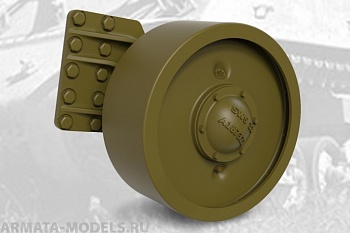 35036FURY US tank M4 Sherman VVSS Solid Idier Wheels