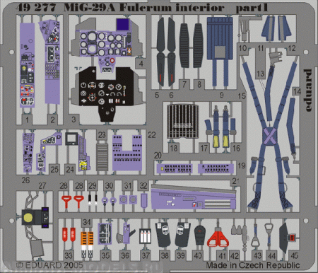 49277ED MiG-29A Fulcrum interior