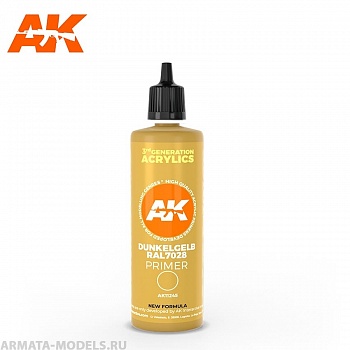 AK11245 Грунт акриловый DARK YELLOW PRIMER 3G