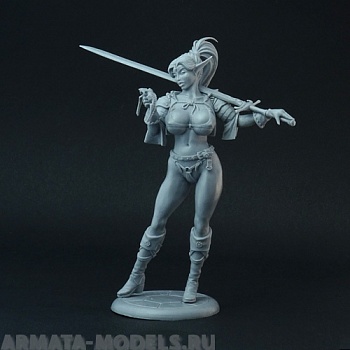 90-2 female elf mercenary